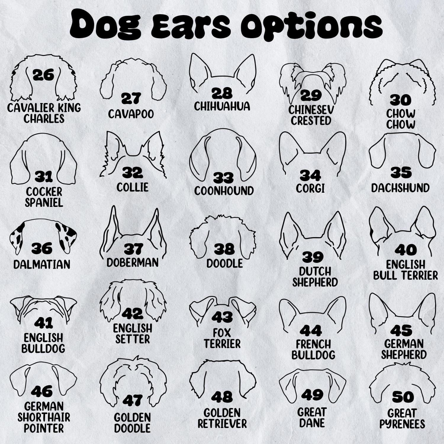 Embroidered Christmas Stockings for Dog Lovers, Personalized Dog Ears Cat Ears Stockings, Holiday Decorations, Christmas Gift for Mom