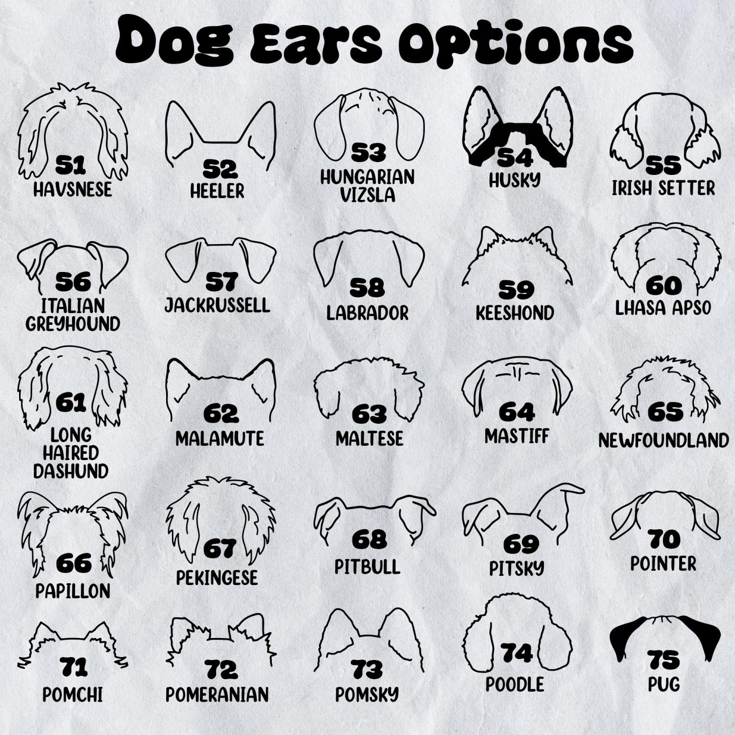 Embroidered Christmas Stockings for Dog Lovers, Personalized Dog Ears Cat Ears Stockings, Holiday Decorations, Christmas Gift for Mom