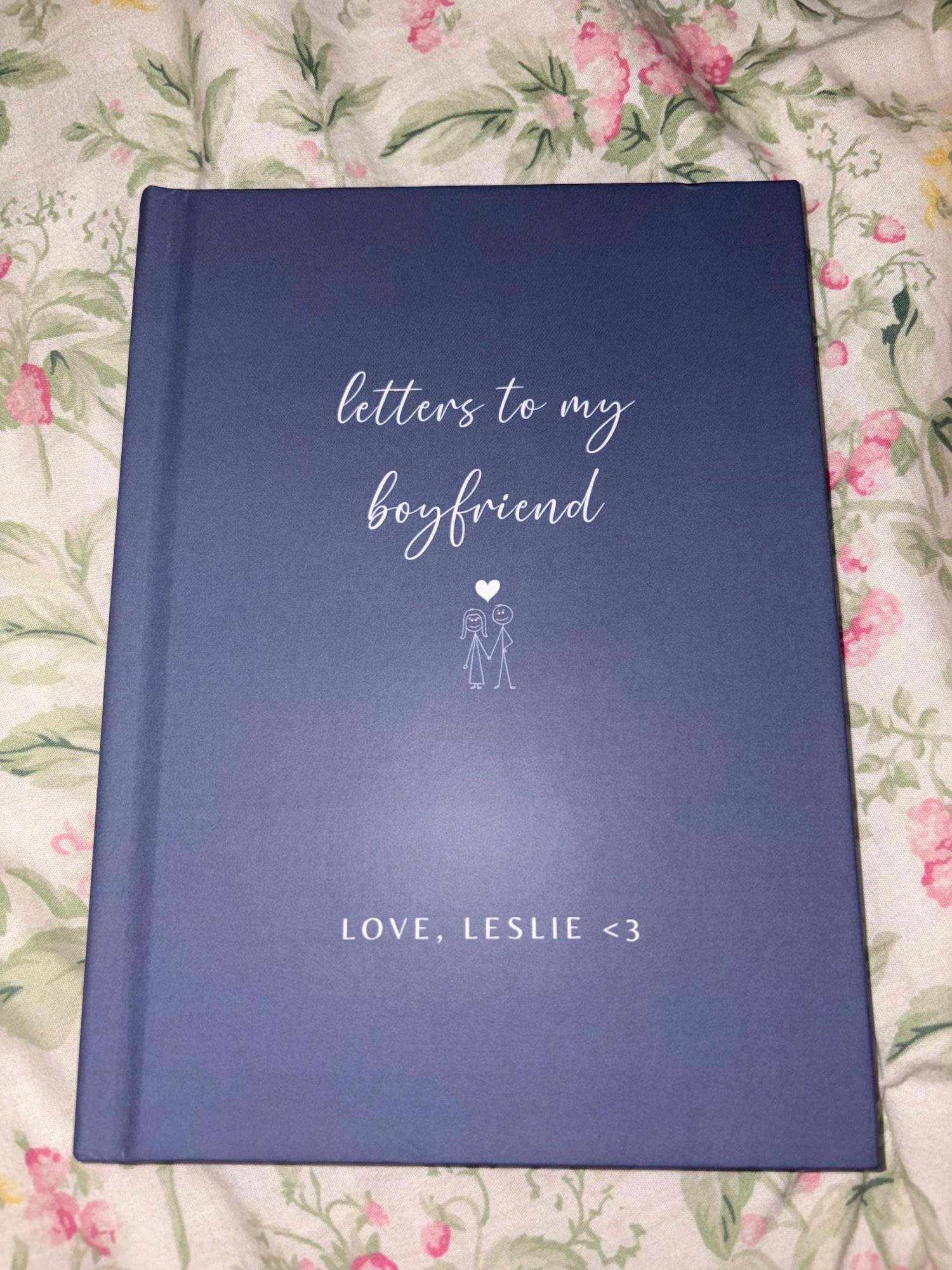 Letters To My Boyfriend Custom Notebook, Dear Boyfriend, Personalized Name Journal Gift From Girlfriend, Custom Dating Anniversary Gifts