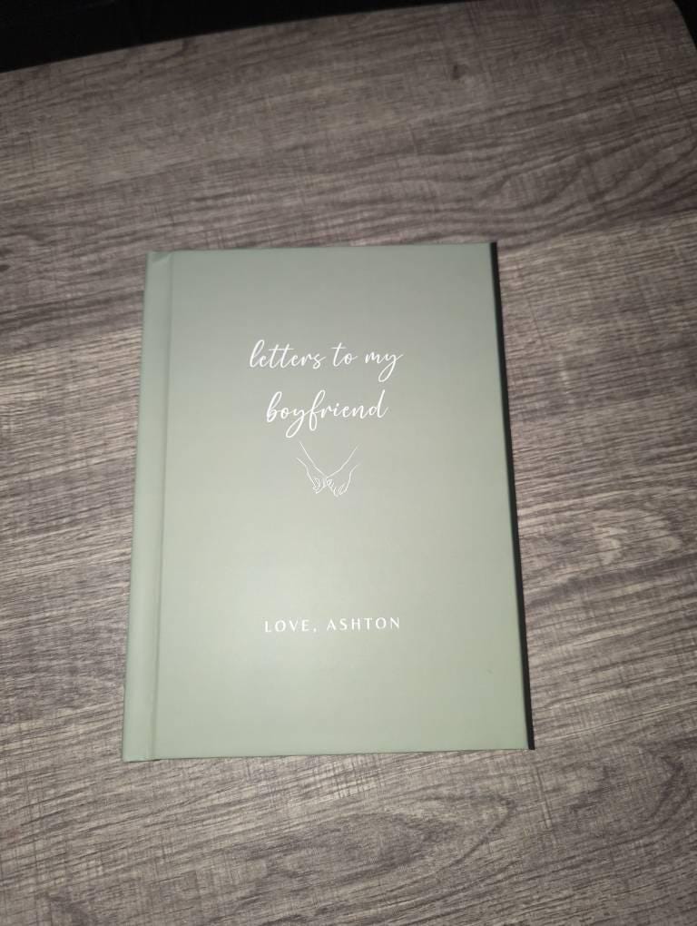 Letters To My Boyfriend Custom Notebook, Dear Boyfriend, Personalized Name Journal Gift From Girlfriend, Custom Dating Anniversary Gifts