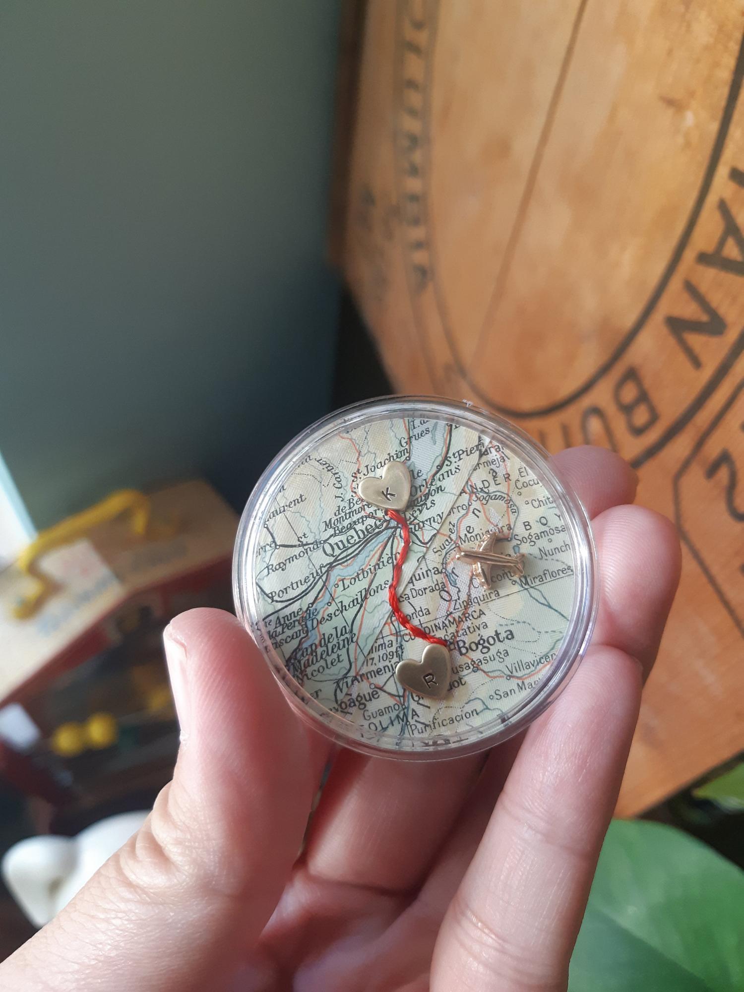 Long distance gift, pocket hug, string of fate, boyfriend distance, moving away gift, friends long distance, miss you gift