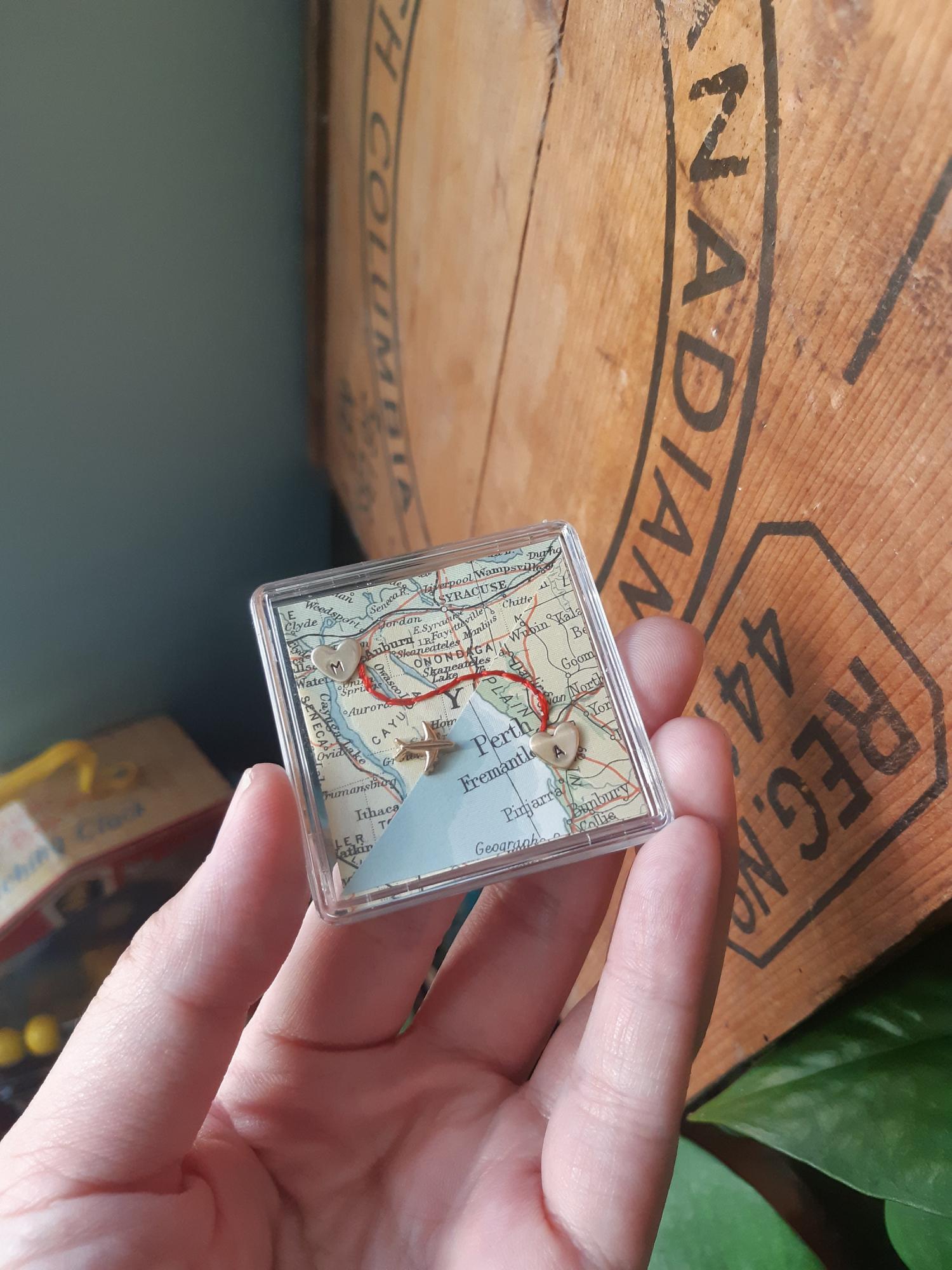 Long distance gift, pocket hug, string of fate, boyfriend distance, moving away gift, friends long distance, miss you gift