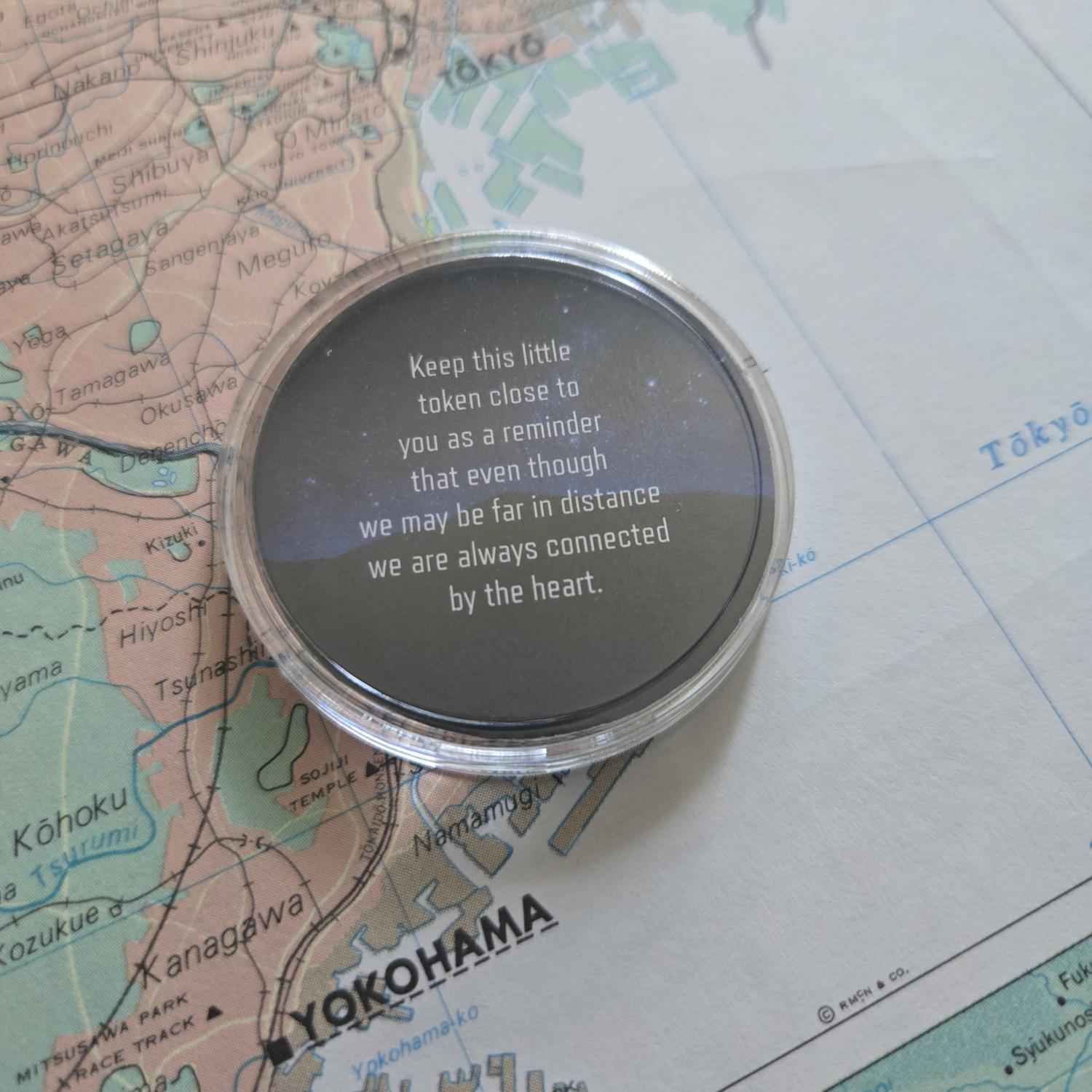 Long distance gift, pocket hug, string of fate, boyfriend distance, moving away gift, friends long distance, miss you gift