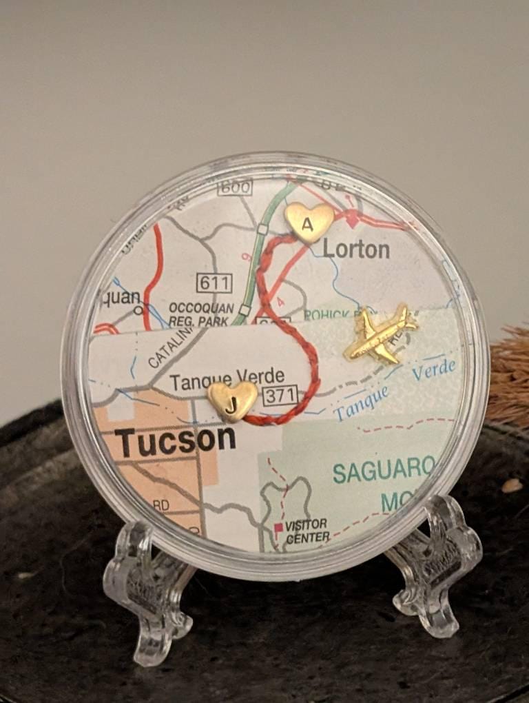 Long distance gift, pocket hug, string of fate, boyfriend distance, moving away gift, friends long distance, miss you gift