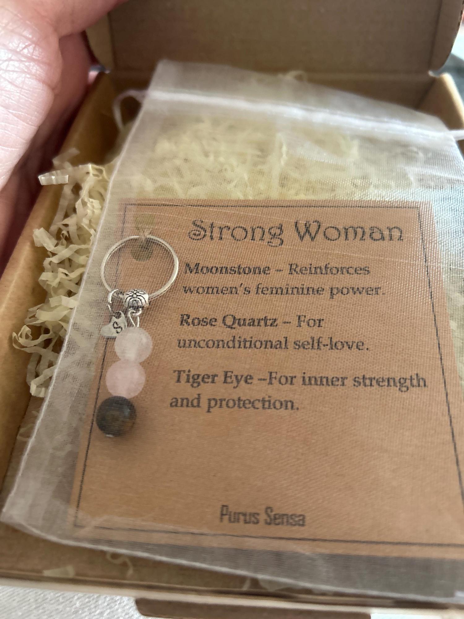 Strong woman crystal keyring. Friendship crystal gift. Personalised crystal keyring for international womans day. Mothers day. Galentines.