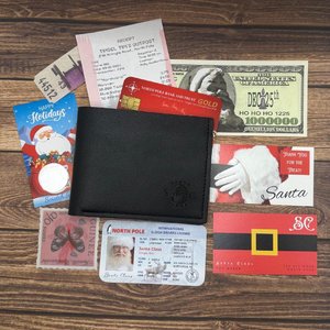 Santa's Lost Wallet Evidence Kit: Sleigh License, Credit Card, Mrs. Claus Note