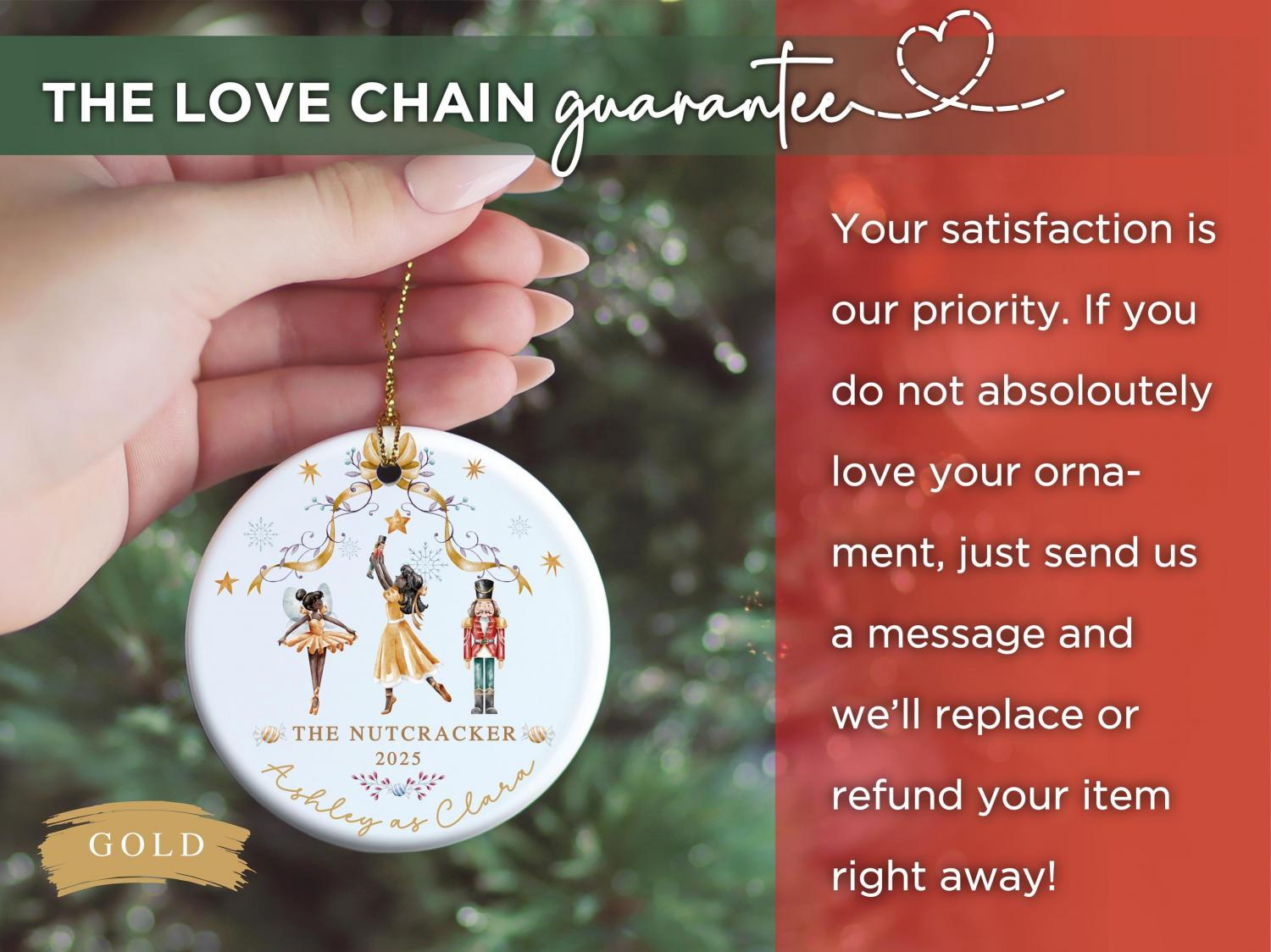 Personalized Nutcracker Christmas Ornament The Nutcracker Ballet Dancer Keepsake Nutcracker Christmas Holiday Custom Ballerina Ornament Gift