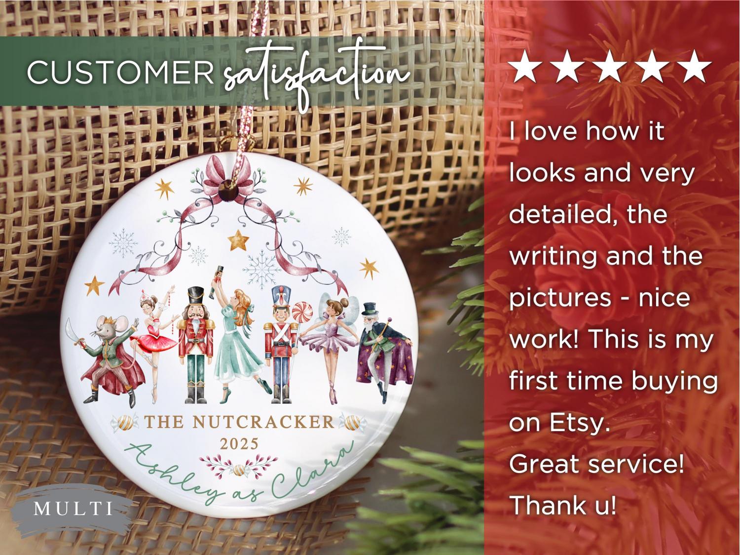 Personalized Nutcracker Christmas Ornament The Nutcracker Ballet Dancer Keepsake Nutcracker Christmas Holiday Custom Ballerina Ornament Gift