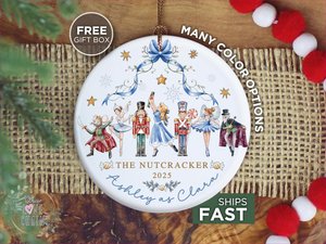 Personalized Nutcracker Christmas Ornament The Nutcracker Ballet Dancer Keepsake Nutcracker Christmas Holiday Custom Ballerina Ornament Gift