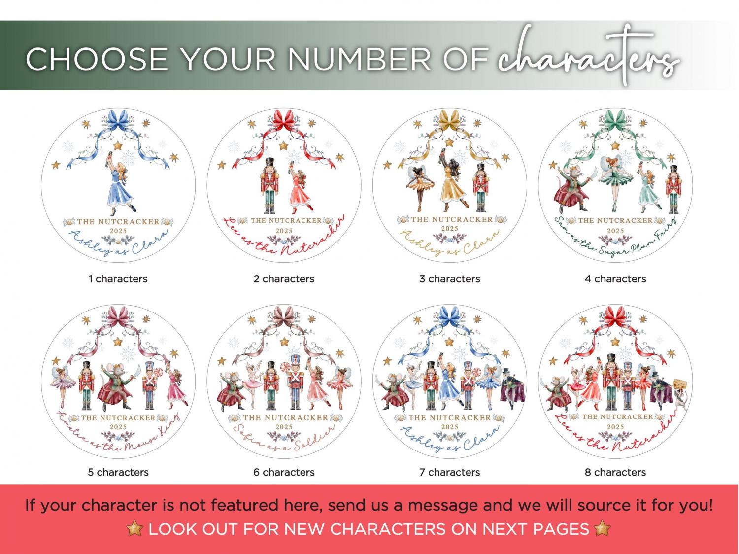 Personalized Nutcracker Christmas Ornament The Nutcracker Ballet Dancer Keepsake Nutcracker Christmas Holiday Custom Ballerina Ornament Gift