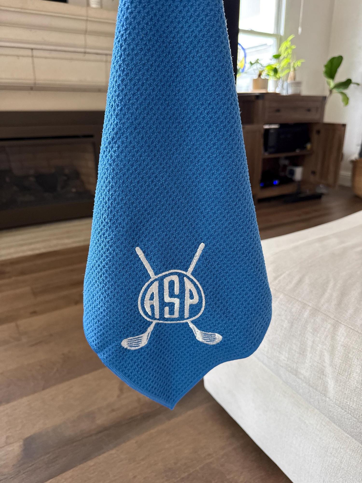 Custom Golf Towel Embroidered Groomsmen Gifts for Him Golf Magnetic Towel, Personalized Golf Gifts for Boyfriend, Anniversary Mens Gift [D]