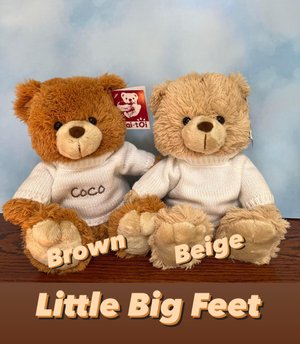 Personalized Teddy Bear - Custom embroidered white knit sweater - Boyfriend/girlfriend gift - Baby shower - Very soft and cute! - Size 10"