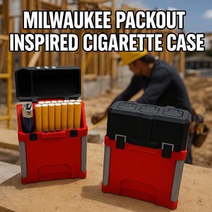 Milwaukee Packout Inspired Cigarette Case | The Original | 3D Printed | Christmas Gift | Milwaukee Tools