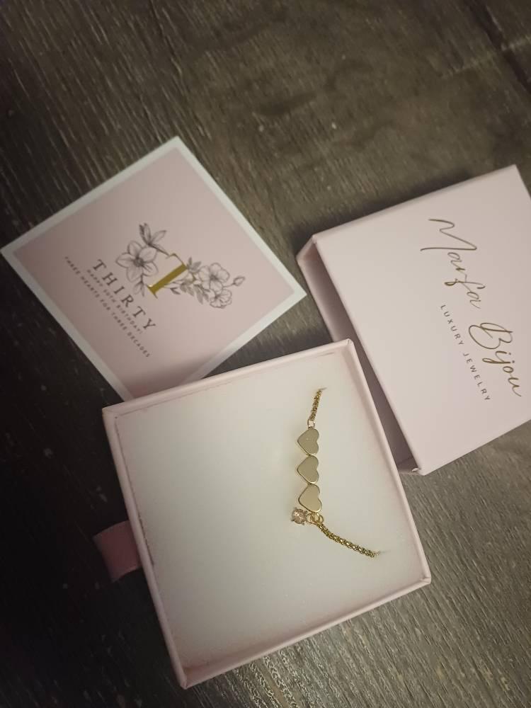 20th • 30th • 40th • 50th  Birthday Gift Bracelet • Adjustable Bracelet  • Women Decade Bracelet  • Gift For Friend • Birthstone Bracelet