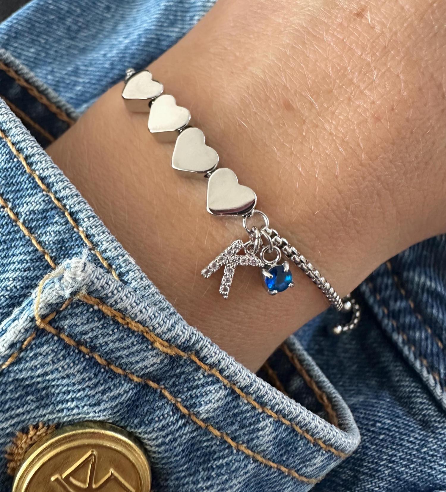 20th • 30th • 40th • 50th  Birthday Gift Bracelet • Adjustable Bracelet  • Women Decade Bracelet  • Gift For Friend • Birthstone Bracelet