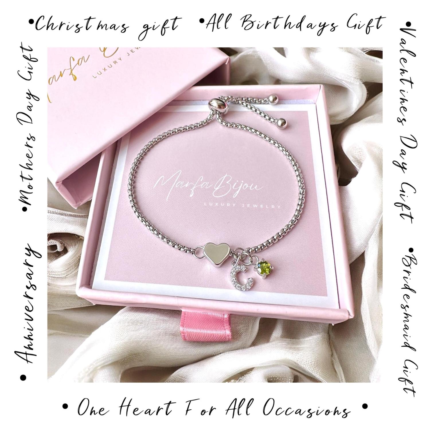 20th • 30th • 40th • 50th  Birthday Gift Bracelet • Adjustable Bracelet  • Women Decade Bracelet  • Gift For Friend • Birthstone Bracelet