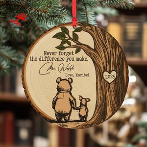 Teacher Christmas Ornament, Teacher Appreciation Gift, Never Forget the Difference You Make, Thank You Teacher, End of Year Gift for Teacher