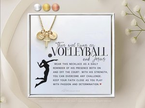 Christian Volleyball Gift Ideas: Necklaces Jewelry Jesus Volleyball,Coach Gifts Faith-Based Gifts Team Gifts and More for Players Coaches