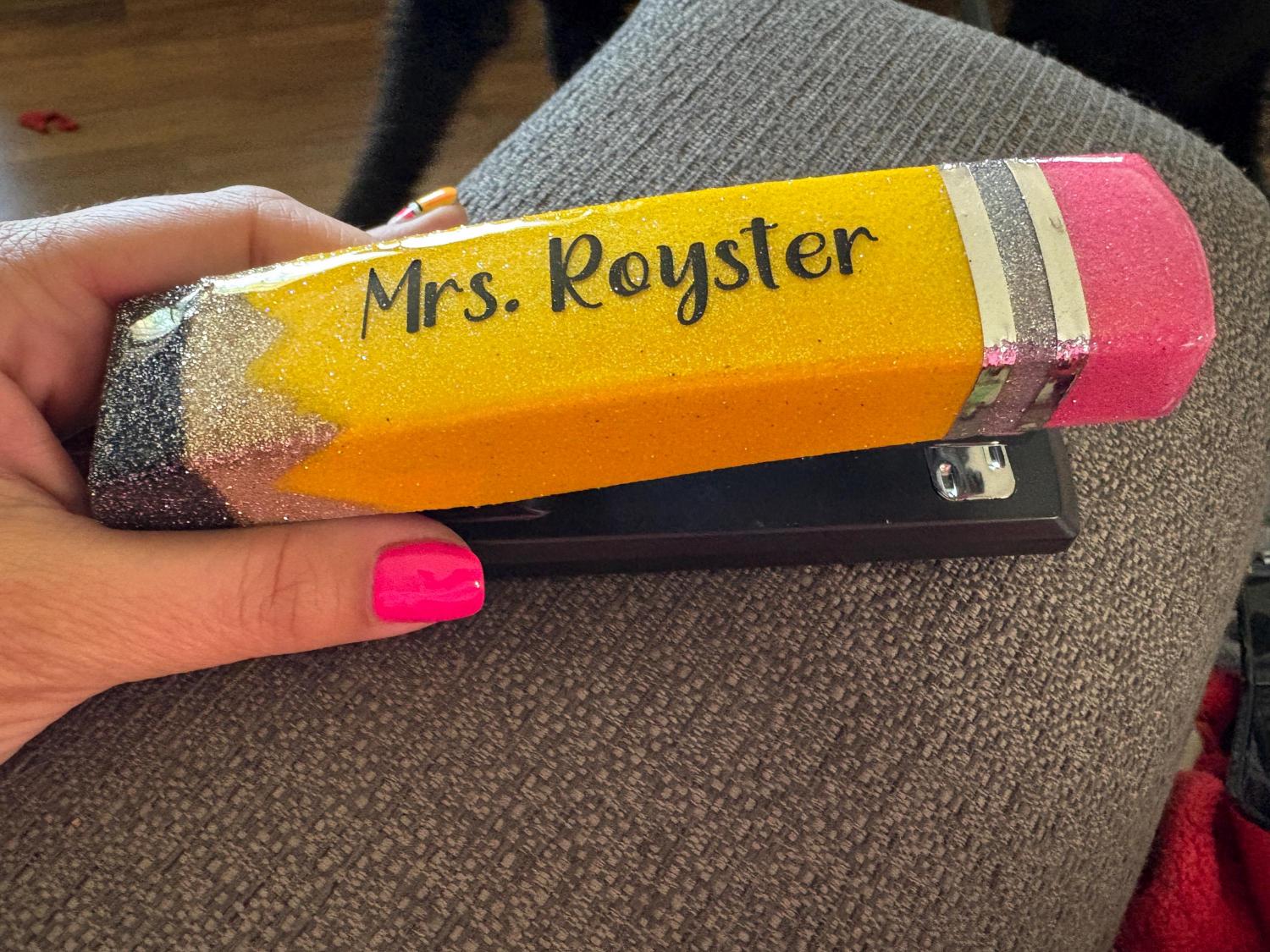 Pencil Stapler | Glitter Stapler | Teacher Gifts | Personalized Teacher Gifts | Customized Stapler | Gifts for her | Gifts for him | Stapler