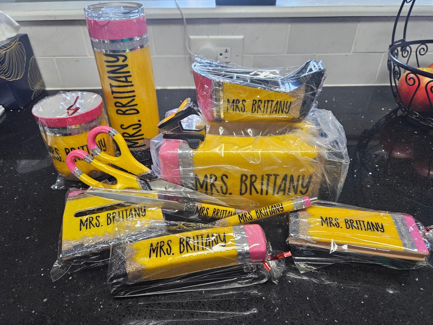 Pencil Stapler | Glitter Stapler | Teacher Gifts | Personalized Teacher Gifts | Customized Stapler | Gifts for her | Gifts for him | Stapler