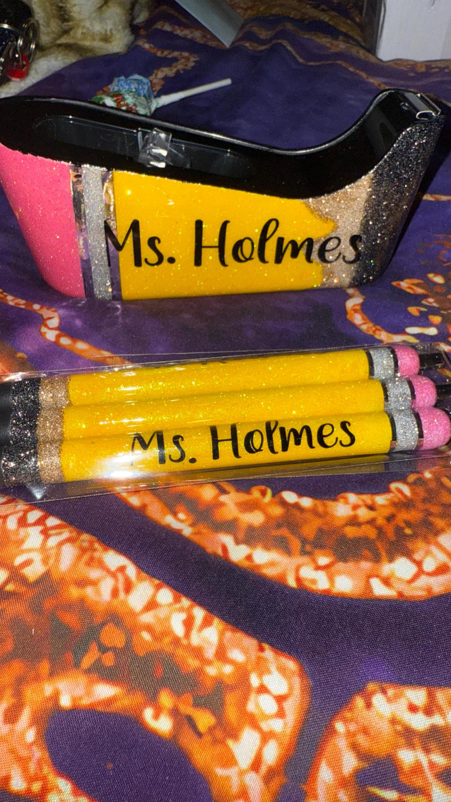 Pencil Stapler | Glitter Stapler | Teacher Gifts | Personalized Teacher Gifts | Customized Stapler | Gifts for her | Gifts for him | Stapler