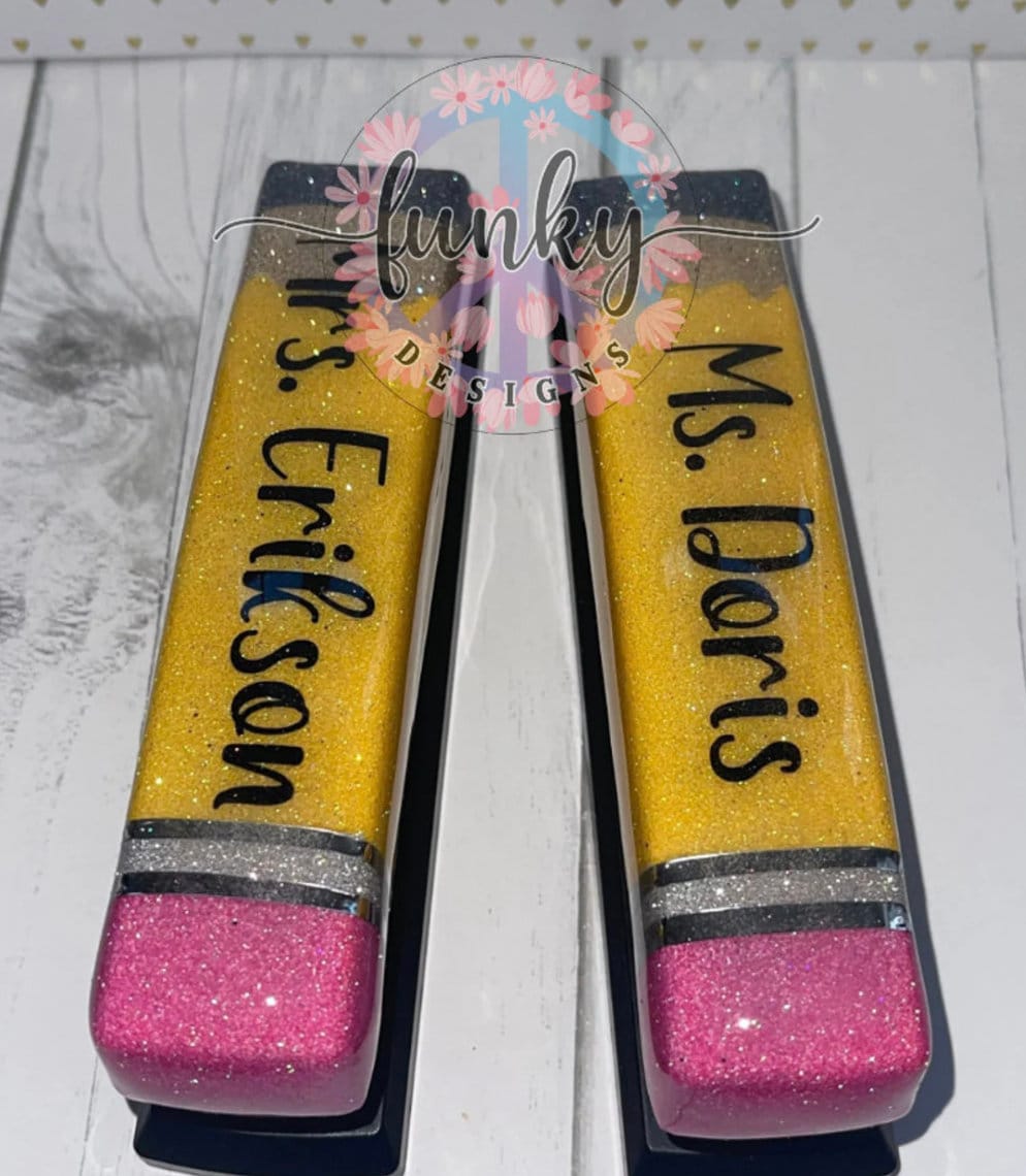 Pencil Stapler | Glitter Stapler | Teacher Gifts | Personalized Teacher Gifts | Customized Stapler | Gifts for her | Gifts for him | Stapler