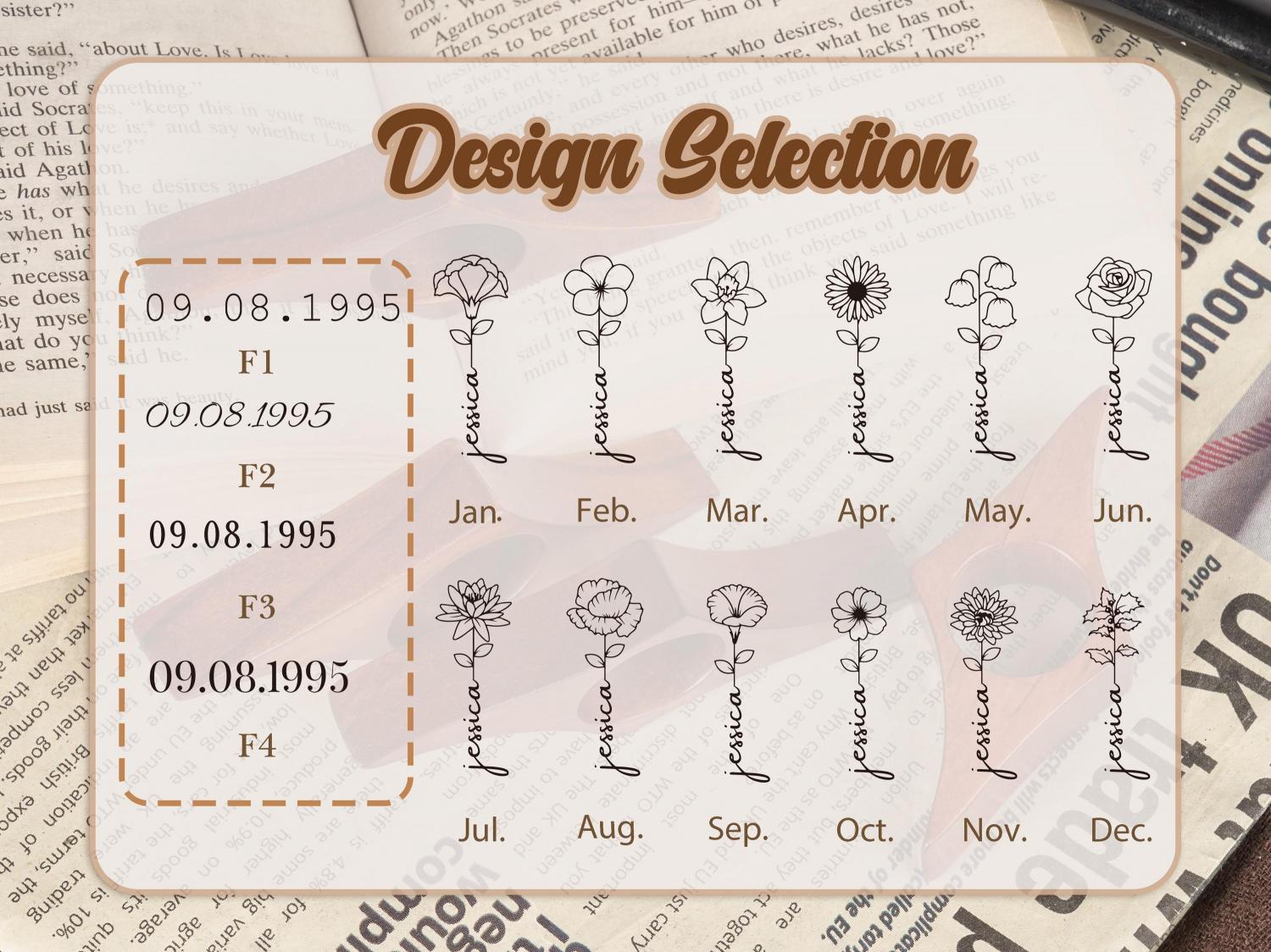 Custom Engraved Name Birth Flower Book Page Holder, Walnut Book Thumb Spreader Ring, Reading Accessory, Birthday Gift for Book Lovers/Readers/Her