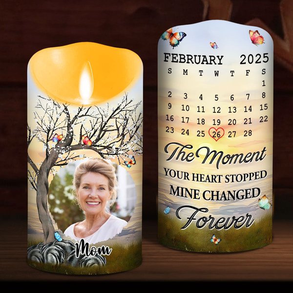 Mine Changed Forever - Personalized Custom LED Candle