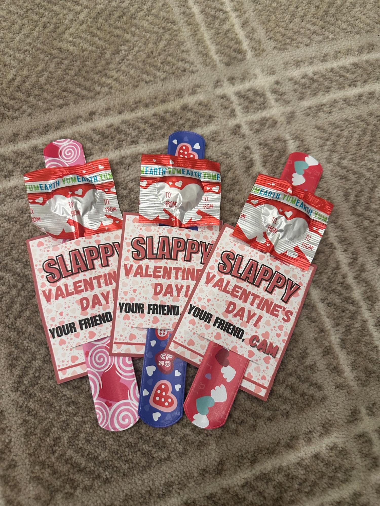 Slappy Valentine's Day Slap Bracelets *Assembled & Personalized*