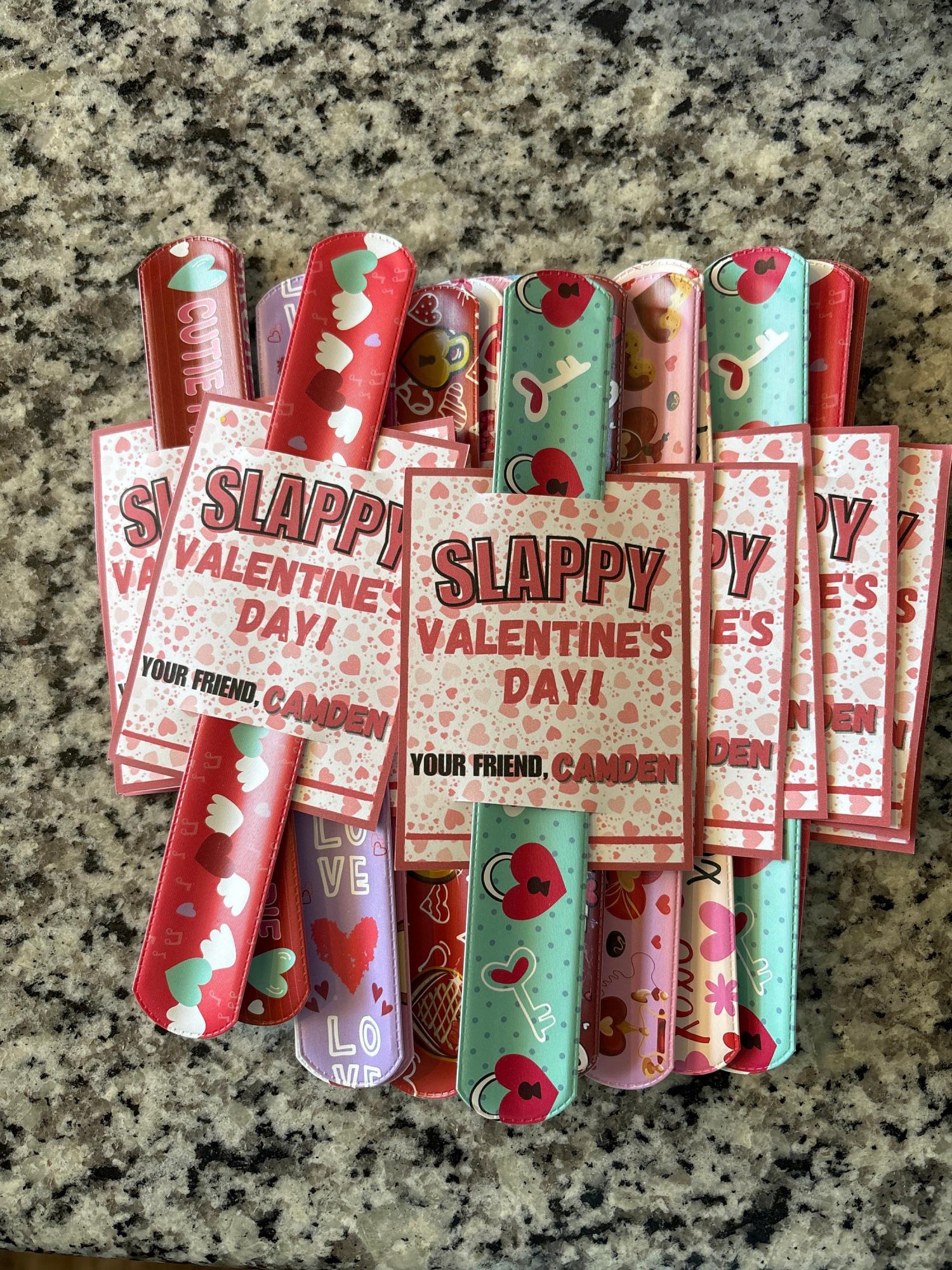 Slappy Valentine's Day Slap Bracelets *Assembled & Personalized*