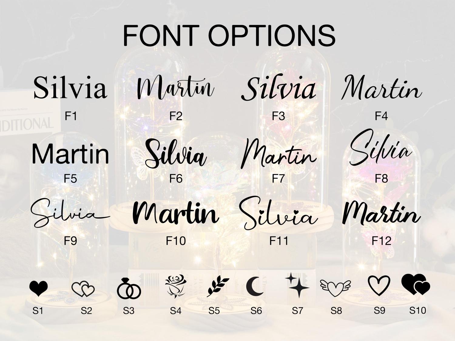 Personalized Galaxy Rose in Glass Dome with LED Light, Eternal Love, Preserved Rose, Gift for Girlfriend, Valentine's Day, Anniversary Gifts