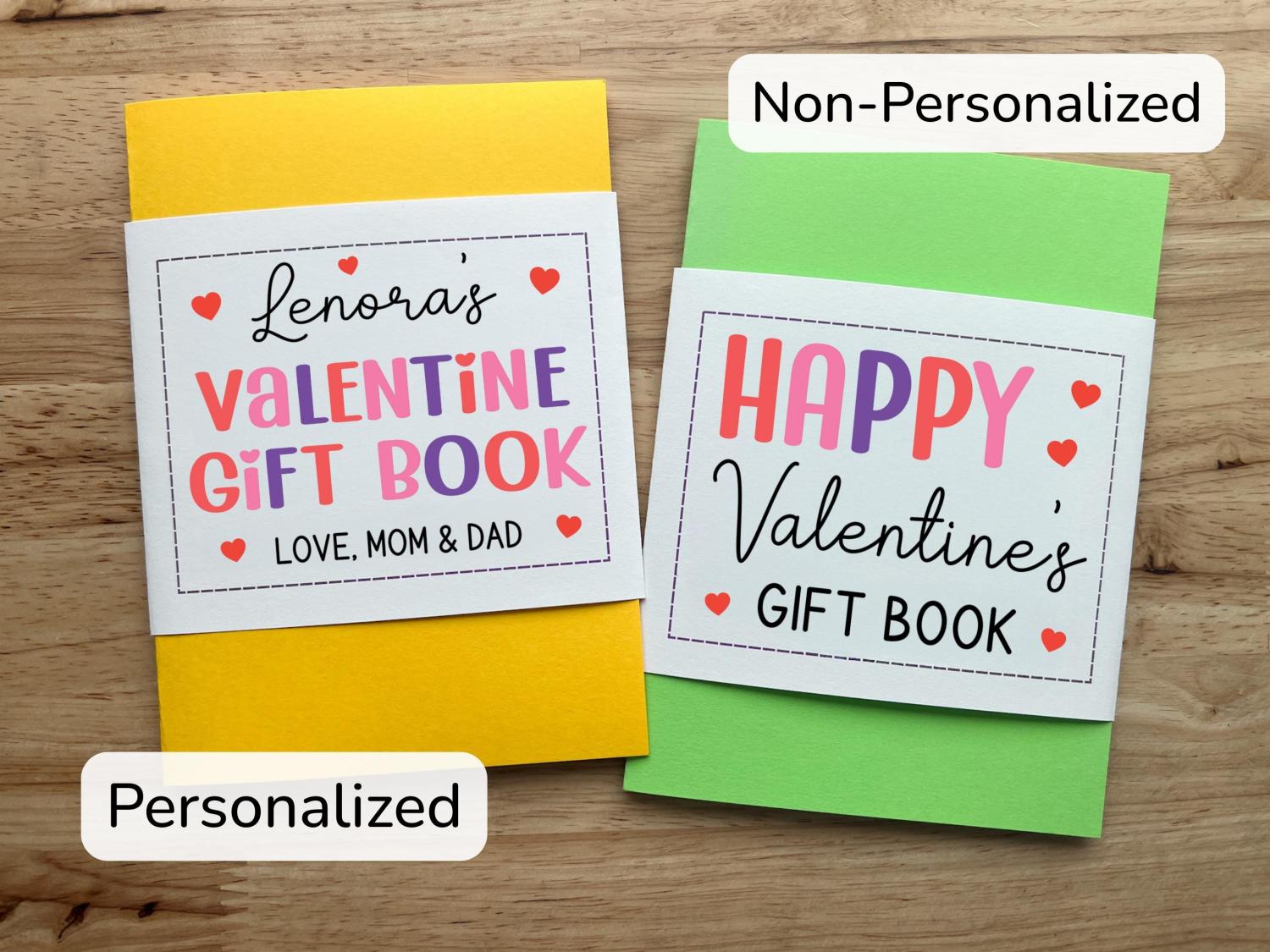 Valentine's Day Waterfall Gift Card Holder, Handmade Cash Money Book, Personalized Valentine Gift for Teens (Holds 4-5 Gift Cards)