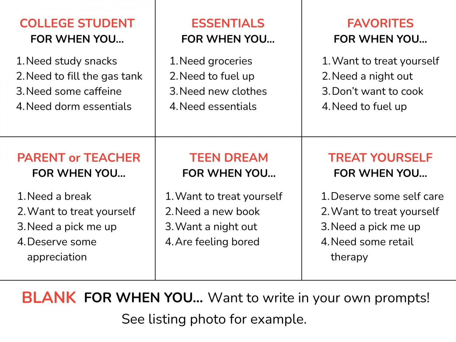 Valentine's Day Waterfall Gift Card Holder, Handmade Cash Money Book, Personalized Valentine Gift for Teens (Holds 4-5 Gift Cards)