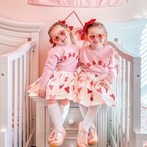 Babe (Two Hearts) - Child Sweater | Love My Mama | Valentine Sweater for Kids | Kids Valentine Shirt | Valentine Graphic Tee | Be Mine |