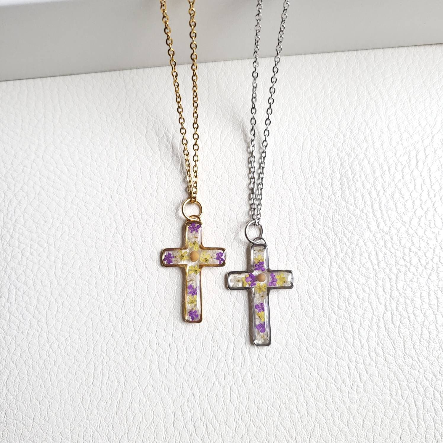 Mustard Seed Necklace, Cross Necklace Women Unique Gift for Her, Christian Jewelry Gift, Confirmation Gift, Christmas Gift, Mothers Day Gift