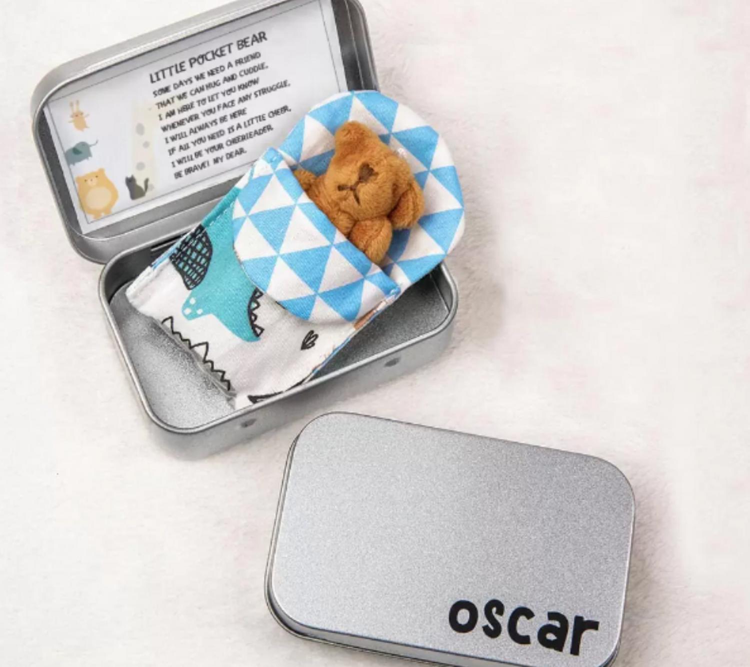 Pocket Hug, Pocket Bear, Personalized Little Pocket Bear, Encouragement Gift for Friend, Anxiety Depression Uplifting Gifts, Cancer Patients