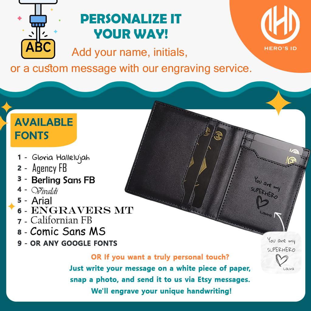 Bat ID Wallet - Leather Wallet With Super Hero Mask - wallet for him valentine's day gift for dad boyfriend husband anniversary birthday