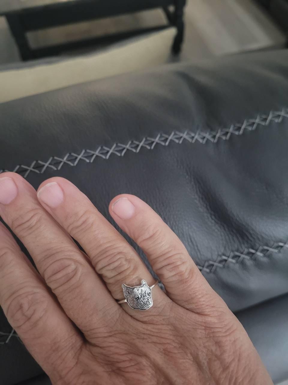 Pet Photo Ring • Custom Pet Portrait Ring • Engraved Dog or Cat Ring • Pet Memorial Jewelry • Personalized Pet Lover Gift • RM58