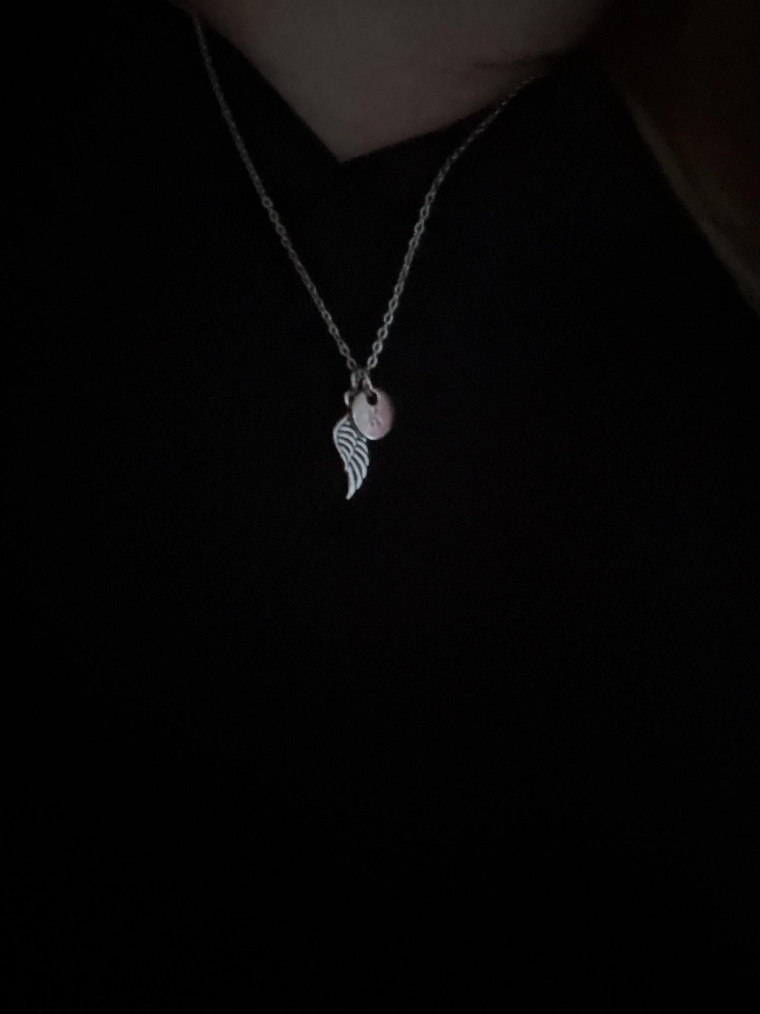 Angel Wings Necklace Gift from Heaven Memorial gift from angel passed dad passed mom Keepsake Letter from Heaven Sympathy Condolence