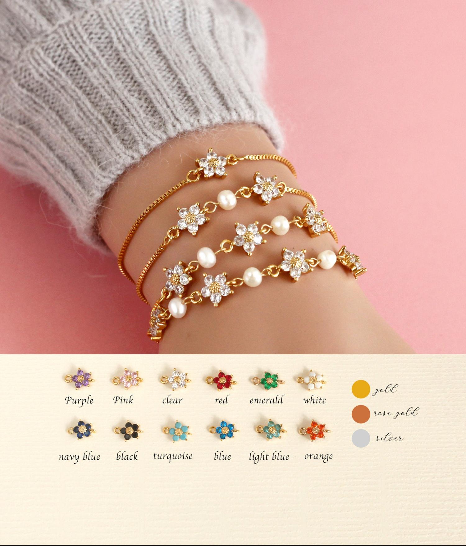 personalized bridesmaid gift, freshwater pearl bracelet flower girl bracelet, wedding  handmade jewelry gift Valentine's Day gift for her