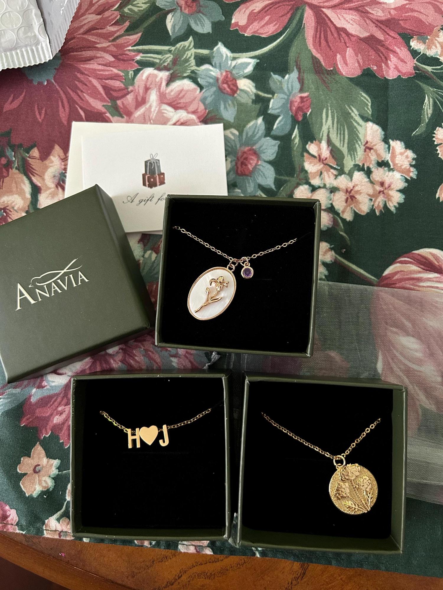 Birth Flower Necklace - Pearl Birth Month Flower Necklace - Birthflower Neckalce with Birthstone - Birthday Gift - Christmas Gifts for Her