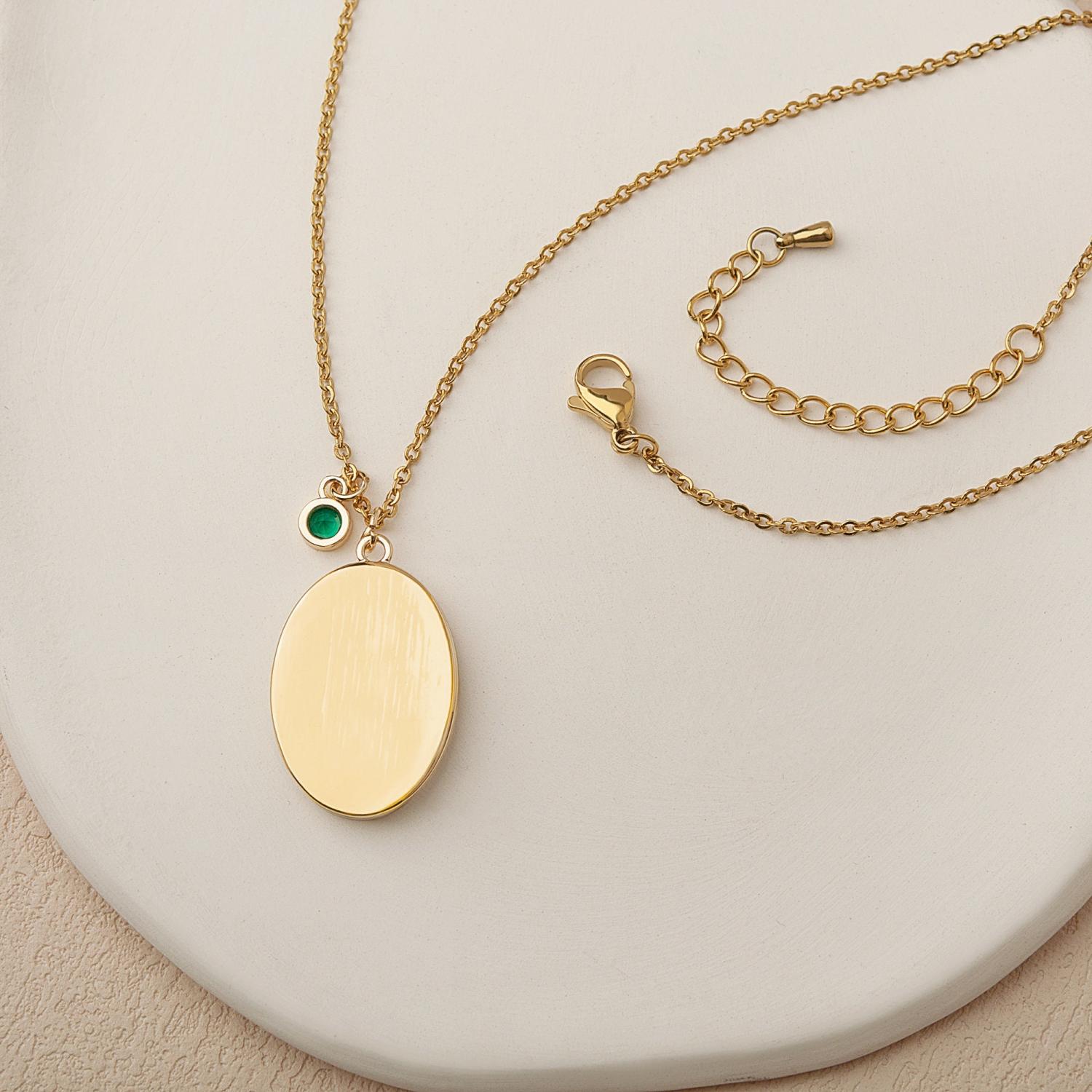 Birth Flower Necklace - Pearl Birth Month Flower Necklace - Birthflower Neckalce with Birthstone - Birthday Gift - Christmas Gifts for Her