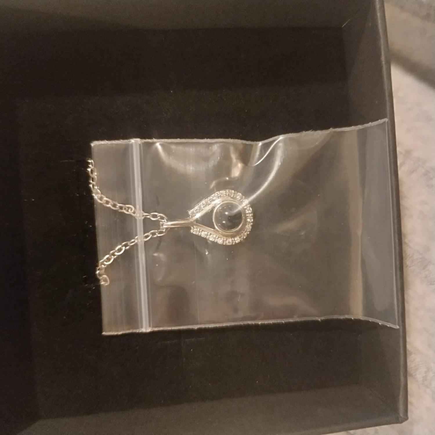 Projection Necklace, Memorial Necklace in Gold Silver, Customized Projection Necklace with Picture, Photo Projection Necklaces,Birthday Gift