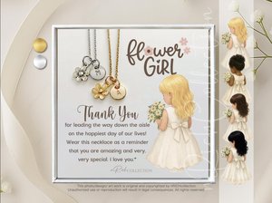 flower girl necklace jewelry, toddler flower girl set, personalized flower girl gift, wedding gift, little girl necklace handmade jewelry
