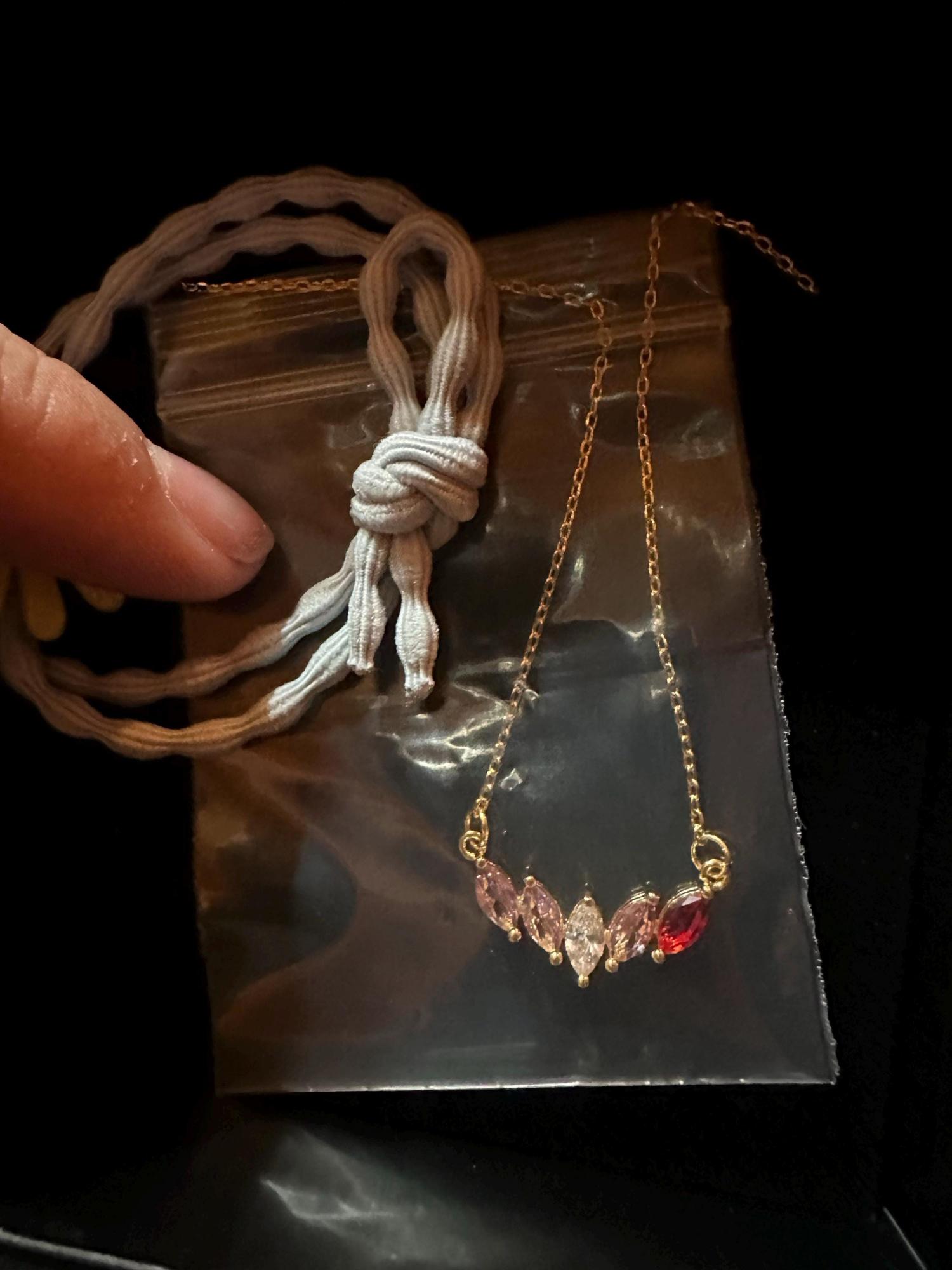 Custom Marquise Birthstone Necklace, 18k Gold Dainty Necklace, Family Gift, Anniversary Gift for Her, Grandma Gift, Christmas Gift for Mom