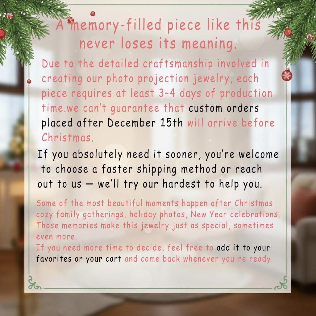 Bible Verse Projection Cross Necklace - Christian Necklace - Personalized Cross Projection Necklace With Photo Inside, Christian Gifts