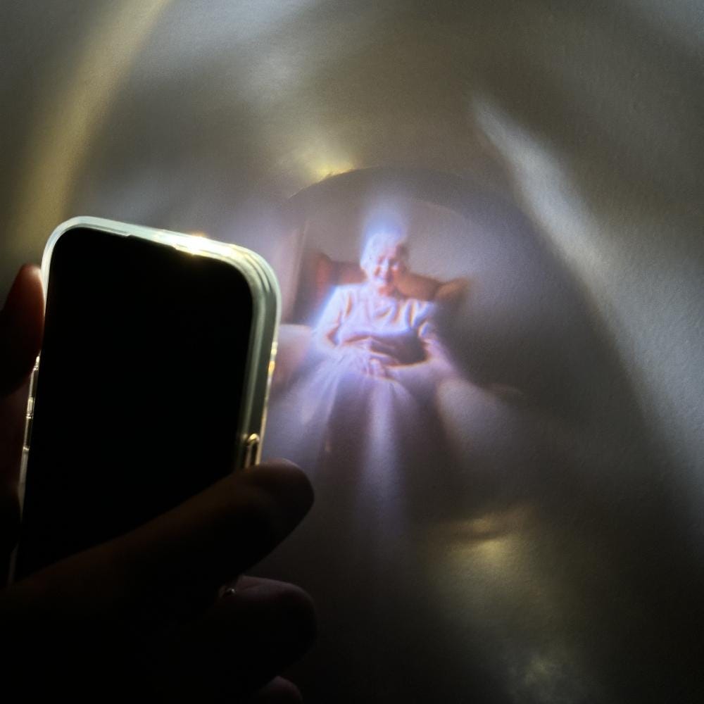 Photo Projection Heart Necklace • Personalized Picture Inside Pendant • Minimalist Pet Memorial Jewelry • Trendy Best Friend Custom Gift