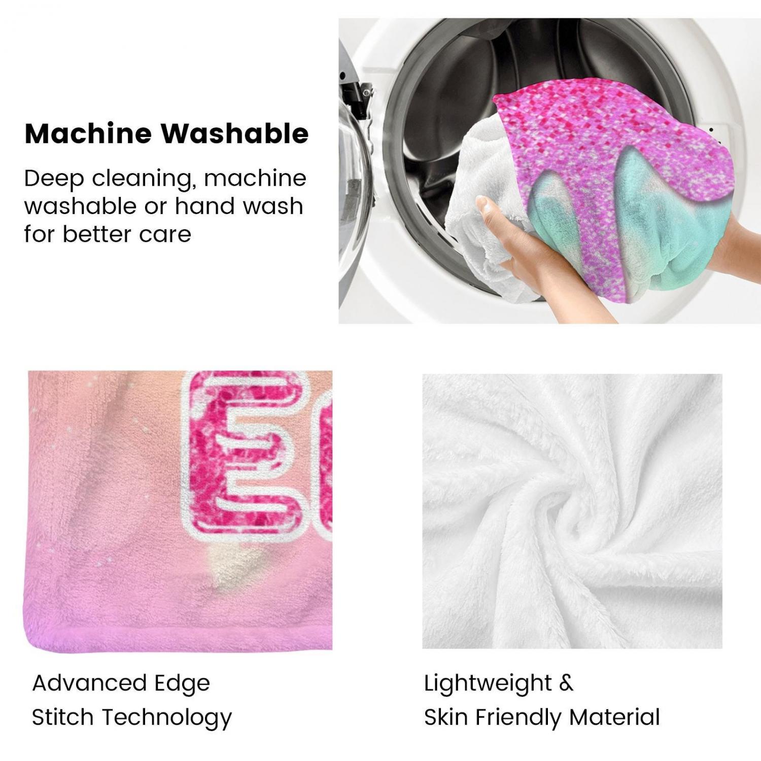 Personalized Afro Mermaid Blanket: Black Girl Fleece Throw