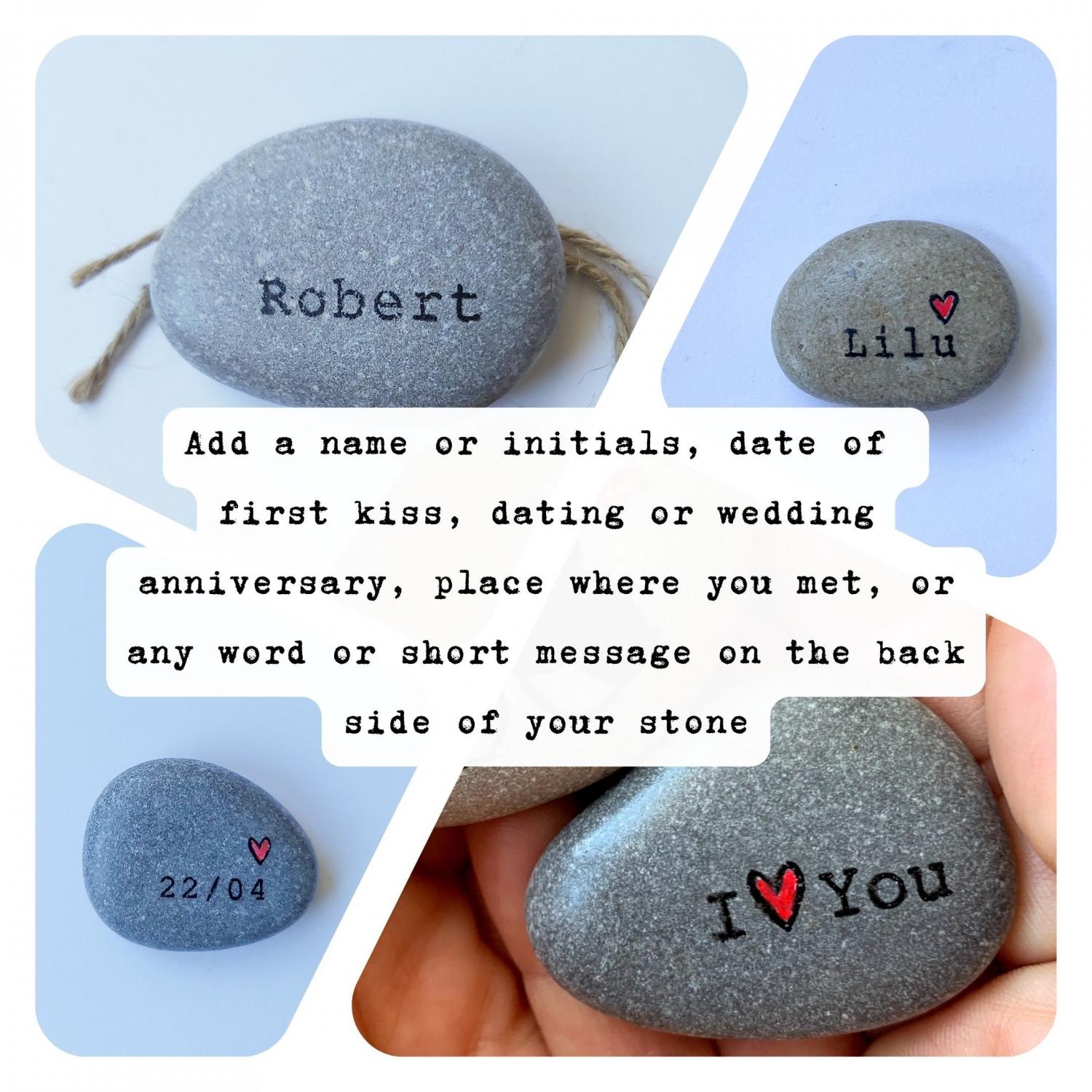 Personalised penguin pebble Romantic gift for girlfriend, boyfriend, I love you card, Small funny anniversary gifts for husband wife him her