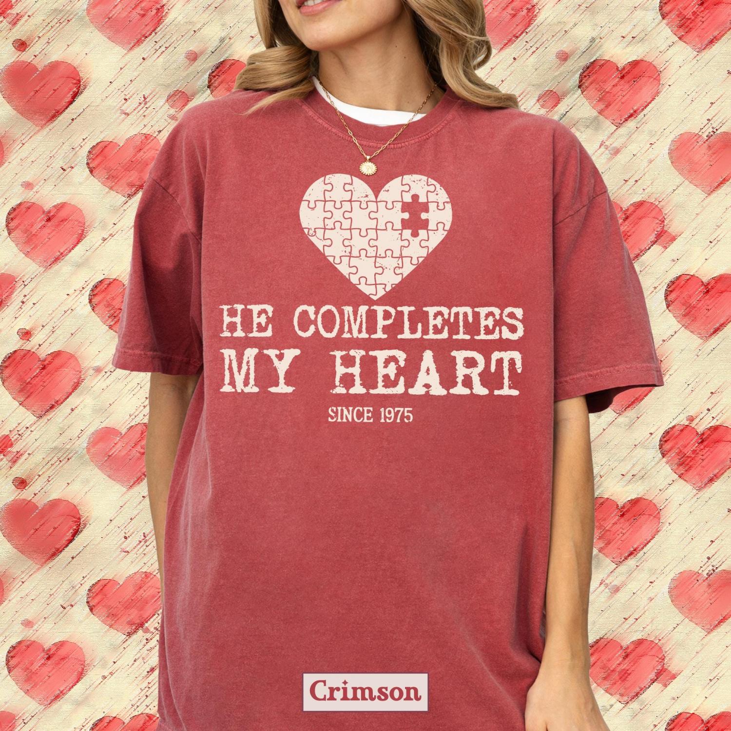 Couple Valentine Shirt, Matching Puzzle Heart Tshirt, Valentines Couples Gift, Funny Valentine Tees